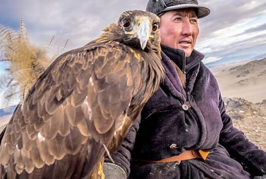 Eagle hunter and his eagle