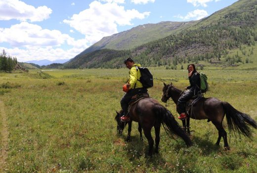 Horse trekking in Mongolia