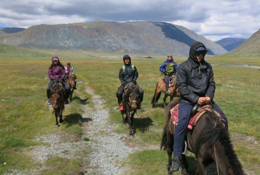 Horse riding in Mongolia