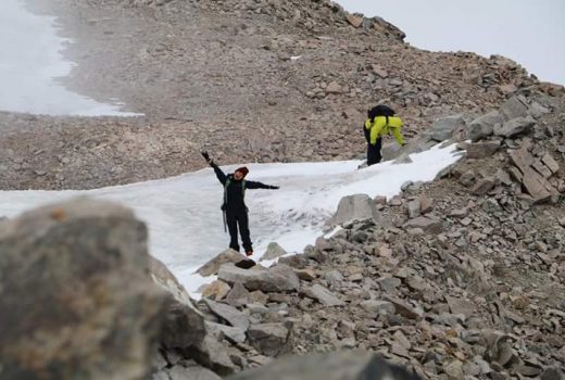 Hiking up to Malchin uul or Malchin peak