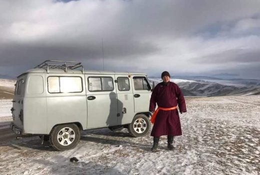 Russian vans in Mongolia